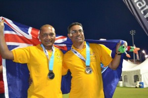 Simon Henry and Carlos Yon Pic. St Helena Team, Bermuda