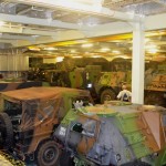 Army Vehicles in Storage Deck