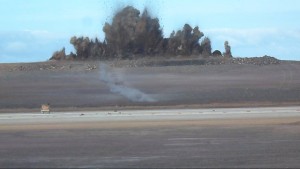 Final Blast with Runway in foreground - 20 Mar 2015