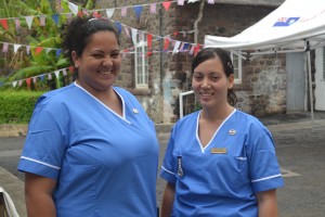 Nurses in new uniforms