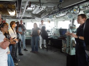 Local Media at HMS Lancaster Bridge