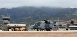 Wildcat - First Rotary Aircraft to land at St Helena Airport - 14 October 2015