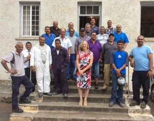 Governor Phillips with Public Works Team