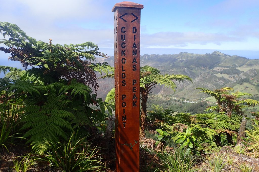 New Updated Signage Installed At Diana’s Peak | St Helena Government