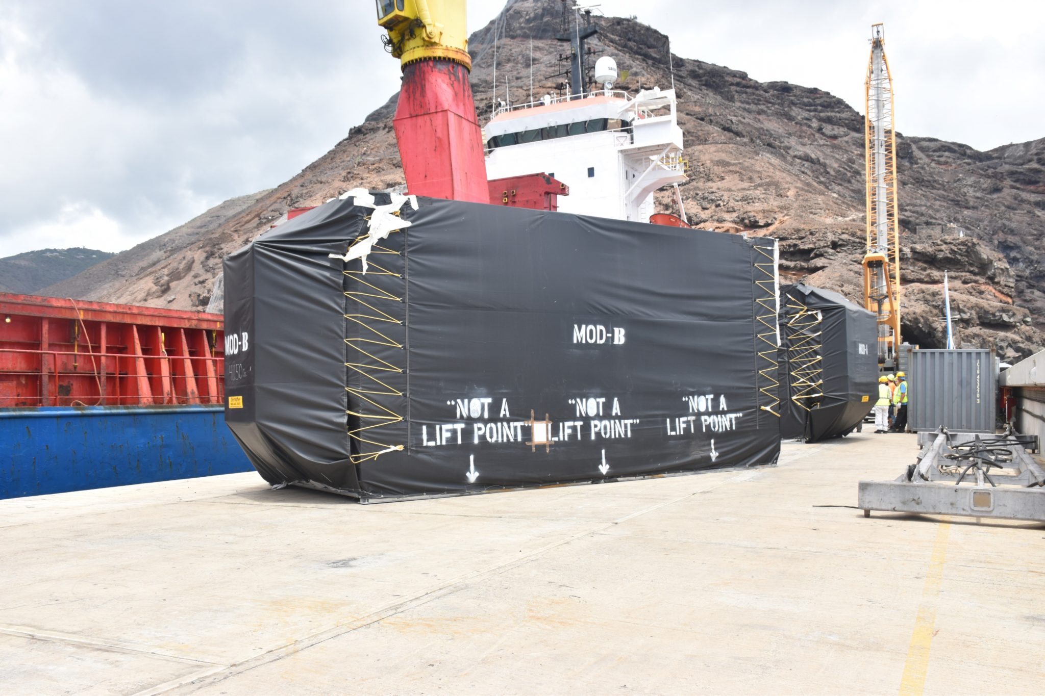 Modular Cable Landing Station Arrives St Helena Government